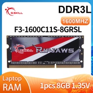 G ทักษะ Ripjaws 8GB DDR3L 1600MHz PC3L-12800S 204Pin 1.35V หน่วยความจำแล็ปท็อป SODIMM