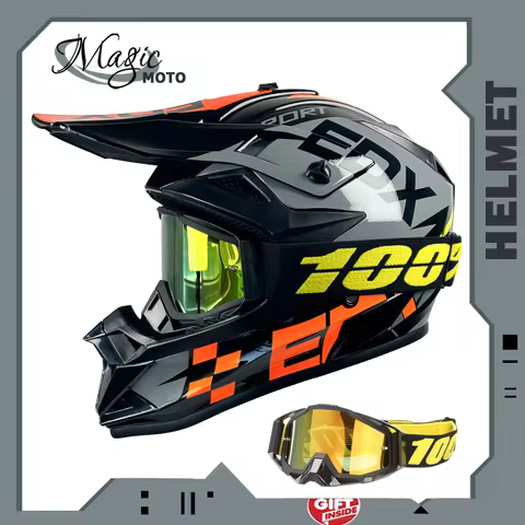 Youth Racing Motorcycle Helmet, Pattern MTB & ATV Bike Helmet, Lightweight Dirt Bike Off-Road Helmet