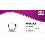 6cs Curve cup  / Tuak Glass 70ml