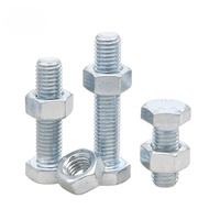 8.8Grade Zinc Plated Hex Socket Screws and Nuts Set High Strength Extended Hex Bolts and Nuts M4Chun