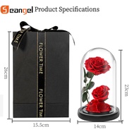 Seangel Preserved Real Rose Eternal Rose In Glass Dome Made From Real Beauty Rose That Romantic Gift