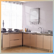 Stainless Steel Kitchen Cabinet Simple Cupboard Cupboard Home Stove Cabinet Economical Rental Locker Sink Cabinet