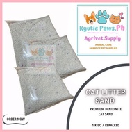 ☾ ☏ ❥ Cat litter sand bentonite and fine  repacked per kilo 1kg
