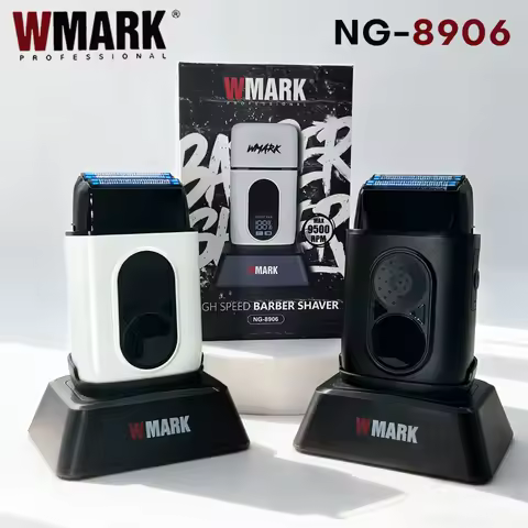 WMARK Shaver Electric Razor Professional Hair Shaving Machine Reciprocating Beard Trimmer Aluminum A