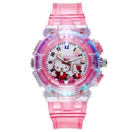 Cute Quartz Kids Watch Cartoon Kt Cat Luminous Children'S Watches Student Girls High-End Sense