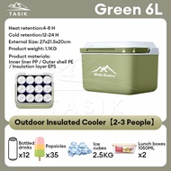【Great discount】【WTHB】6L/16L/30L Cooler Box Camping Ice Box Kotak Sejuk Foods Drinks Hot or Cold Sto