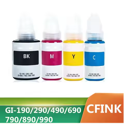 GI490 GI790 GI890 Refill Dye Ink For Canon GI-490 GI-790 GI-890 For Pixma G1000 G1100 G1400 G2000 G2
