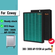 for Coway airmega 300 / 300S AP-1515H Air Purifier True Hepa Deodorizing Carbon Filter