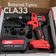 JLD MESIN BOR IMPACT WRENCH CORDLESS 48V 2 BATTERY BRUSHLESS JV88 - ALAT BUKA BAUT RODA MOTOR MOBIL PORTABLE BATERAI J.LD TOOL