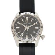 近全新精工 Grand Seiko GMT 運動系列 SBGN027 9F86-0AK0 不鏽鋼錶殼橡膠錶帶黑色錶盤石英錶 1203 [二手] 精工