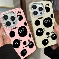 Multiple Cute Coal Ball Phone Case Compatible for IPhone 11 12 13 Pro 14 15 7 8 Plus SE 2020 XR X XS Max Shockproof Large Hole Frame TPU Soft Case Protective Casing