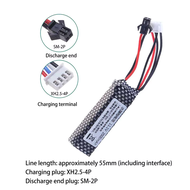 【READY STOCK】Battery 11.1V 2000mAh 30C SM-2P Plug with USB Charger Li-ion Battery Rechargeable Batte