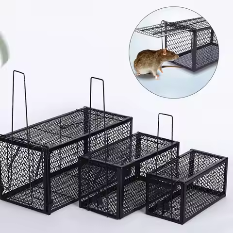 Animal Control Rat Cage Pout Rat Implement Reusable Self-locking Mousetrap Rodents Trap Mice Trap Ca