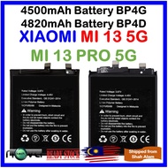 Grade A+ Battery 4500mAh Battery BP4G / 4820mAh Battery BP4D Compatible For XIAOMI Mi 13 5G / Xiaomi