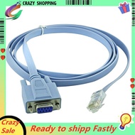 Used for Router Network 1.5M Cble Adapter RJ45 to RS232 Serial Oort Cble DB9 F/8P8 C Blue Circuit Bo