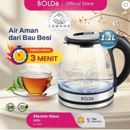 BOLDe Electric Glass Kettle 1.2 Liter Transparent Electric Glass Kettle