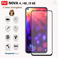 For Huawei Nova 4 7 9 SE | Nova 4E 9H Full Glue Cover 3 Times Strengthen Tempered Glass Screen Prote
