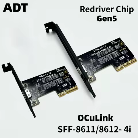 R29Q Redriver Chip PCIe 5.0 X4 To OCuLink SFF-8611 / 8612 4i M.2 External Graphic Dock M.2 External 