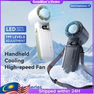 Tiankeplus kipas mini Turbo Fan High Speed cooler 53H Ultra 10000mAh 199 Level Led Display lipat por