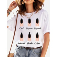 t恤 T2025PersonalitytopsPrint  Shirt WomenArt 男女 shirt  TNailNEW A7C7