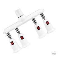 SUP 1 to 4 E26 E27 Workshop Light Bulb Splitter with E26 E27 Lamp Holder Control