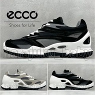ECCO 男款GORE-TEX防水透氣防滑復古時尚拼接戶外徒步休閒鞋 (By. HARAJUKU_BABY)