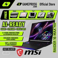 MSI Raider 16 Max HX AI Gaming Laptop — Extreme Visuals — RTX 5080 - 16" OLED 240Hz - Intel Ultra 9 