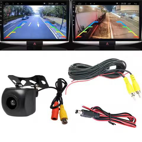 12V Car Wide-angle Rear View Camera Reversing Parking Monitor Waterproof AHD/720P Ultra-clear Camera