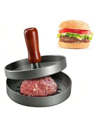 1入組漢堡機，不黏漢堡壓模具，肉類、牛肉、芝士和蔬菜漢堡機，適用於烤架、煎鍋、燒烤和燒烤