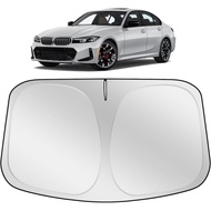 XHRING Windshield Sun Shade Sunshade Compatible with BMW 3-Series 328i 335i 320i 330i 325i F30 F31 M
