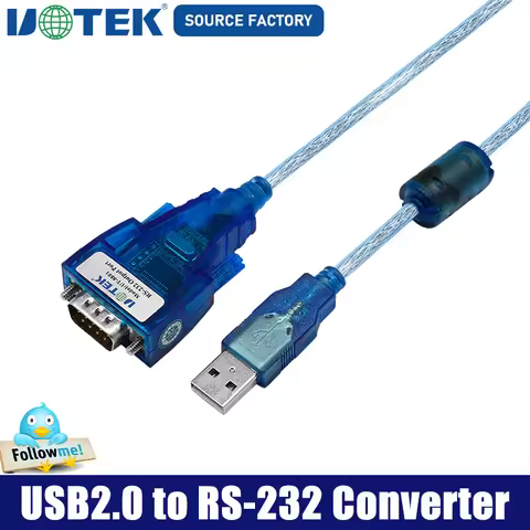 New 1.5m 3M RS232 to USB RS 232 Converter DB9 RS-232 USB-A Adapter Conversion Cable Com with FTDI Ch