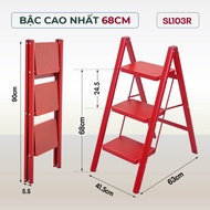 Thang xếp gọn gia đình chữ A 3  bậc thép carbon FUJIHOME Nhập Khẩu thang đa năng gấp gọn