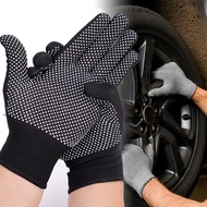 Anti-slip Nylon Full Finger Gloves / Riding Touchscreen Mittens / Anti-Fouling Wear Resistant Buildi