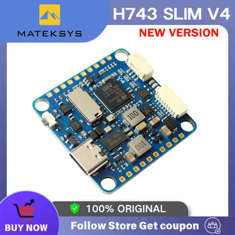 Matek Mateksys H743 SLIM V4 STM32H743VIT6 Dual ICM20602 Blackbox 2-8S F7 Flight Controller 30.5x30.5