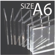 A6 acrylic sheet / plastik size A6
