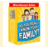Do You Really Know Your Family? Popular Family Party Game / Card Game / Board Game / Family Bonding