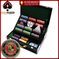 Wooden VALUES 500 CHIPS GEM OX CERAMIC POKER