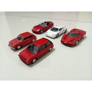 kyosho & Konami 1/64 diecast.Honda civic, Ferrari & Lamborghini