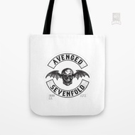 A7x Avenged Logo Sticker Canvas Tote Bag