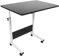 MMLLZEL Laptop Table Foldable Movable Bedside Desk Multifunctional Laptop Stand Lifting Side Table (Color : black-Strawberry Cake7)