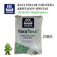 (+-25kg) Baja foliar/fertigasi  water soluble YARATERA KRISTALON SPECIAL 18-18-18 +3MgO +micro Baja 