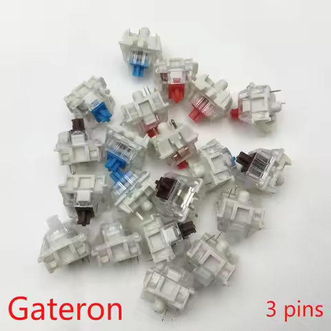 Gateron SMD Switches 3 Pin Hot Swap RGB Black Red Brown Blue Clear Green Yellow Switch for Mechanica