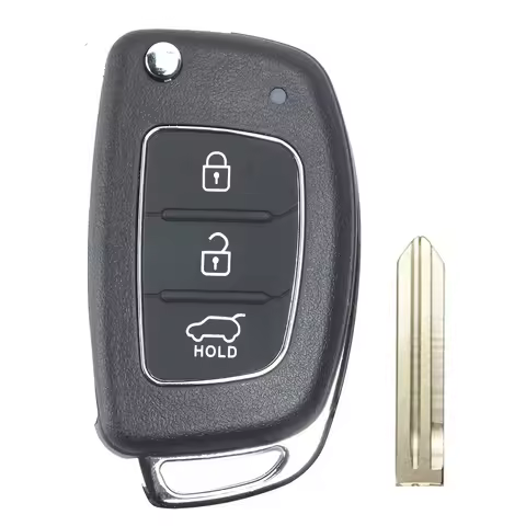 Keyecu OKA-865T 3 Buttons 433MHz ID46 Chip Flip Remote Control Car Key Fob for Hyundai Elantra 2014 