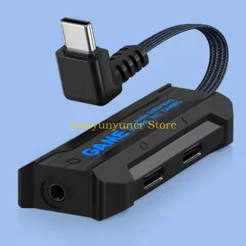 P9JB USB C to 3.5mm Headphone and Adapter 3 in 1 Type C to Aux with PD 60W Fast Charging Splitter