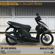 VRV49 CUTTING STICKER STRIPING VARIASI VARIO 110 KARBU TECHNO STRIPING VARIASI VARLA VARTECH 110 CLI