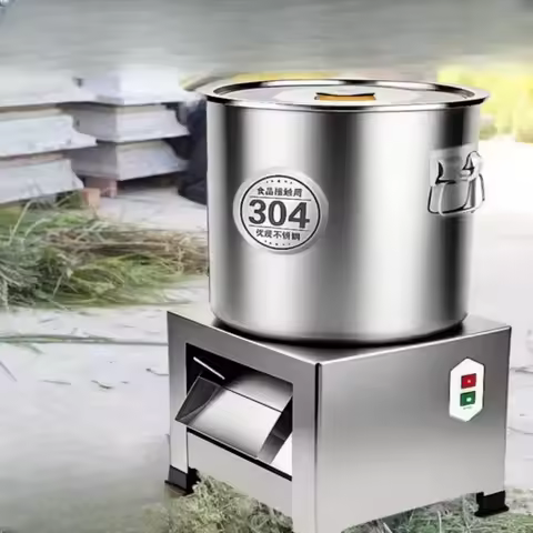Electric Stainless Steel Vegetable Shredder - Fodder Grinder, Grass & Veg Chopper, Commercial Feed C