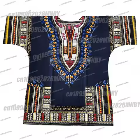 African traditional printed Dashiki T-shirts for unisex 3D Print Muslim Tshirt Men TShirts Men Moto 