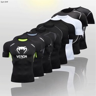 Quick Dry Jerseys Men Compression T Shirt Fitness Tops Breathable Gym Sport Clothing Men Running Jogging Training Workout Tshirt