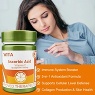 (60 เม็ด) VITA Vitamin C Tablet ไวต้า-ซี วิตามินซี อัดเม็ด ส้ม 600 เม็ด Supplement