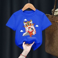 Wholesale price CNY t-shirt with boy image and unicorn head for children from 6kg-30kg.AT05.